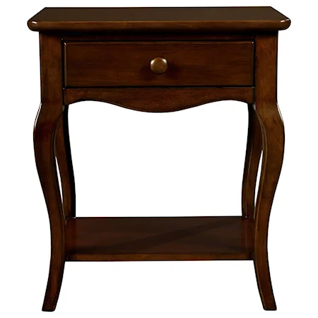 Bedside Table with Cabriole Legs